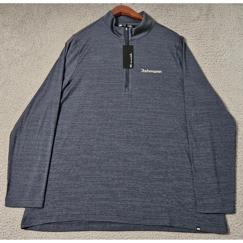 Travis Mathew Women's Crestview 1/4-Zip Golf Pullover Blue Women's SIze XXL NWT